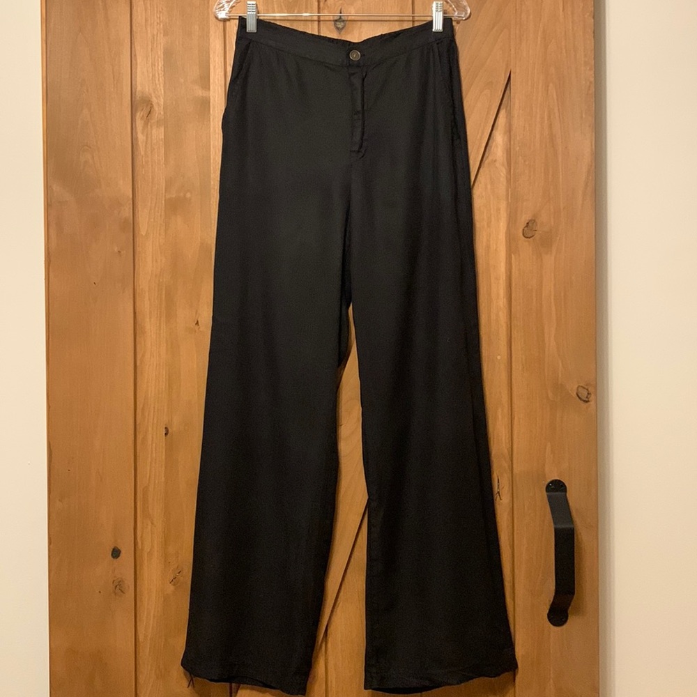 XCVI Black Wide-Legged Pants